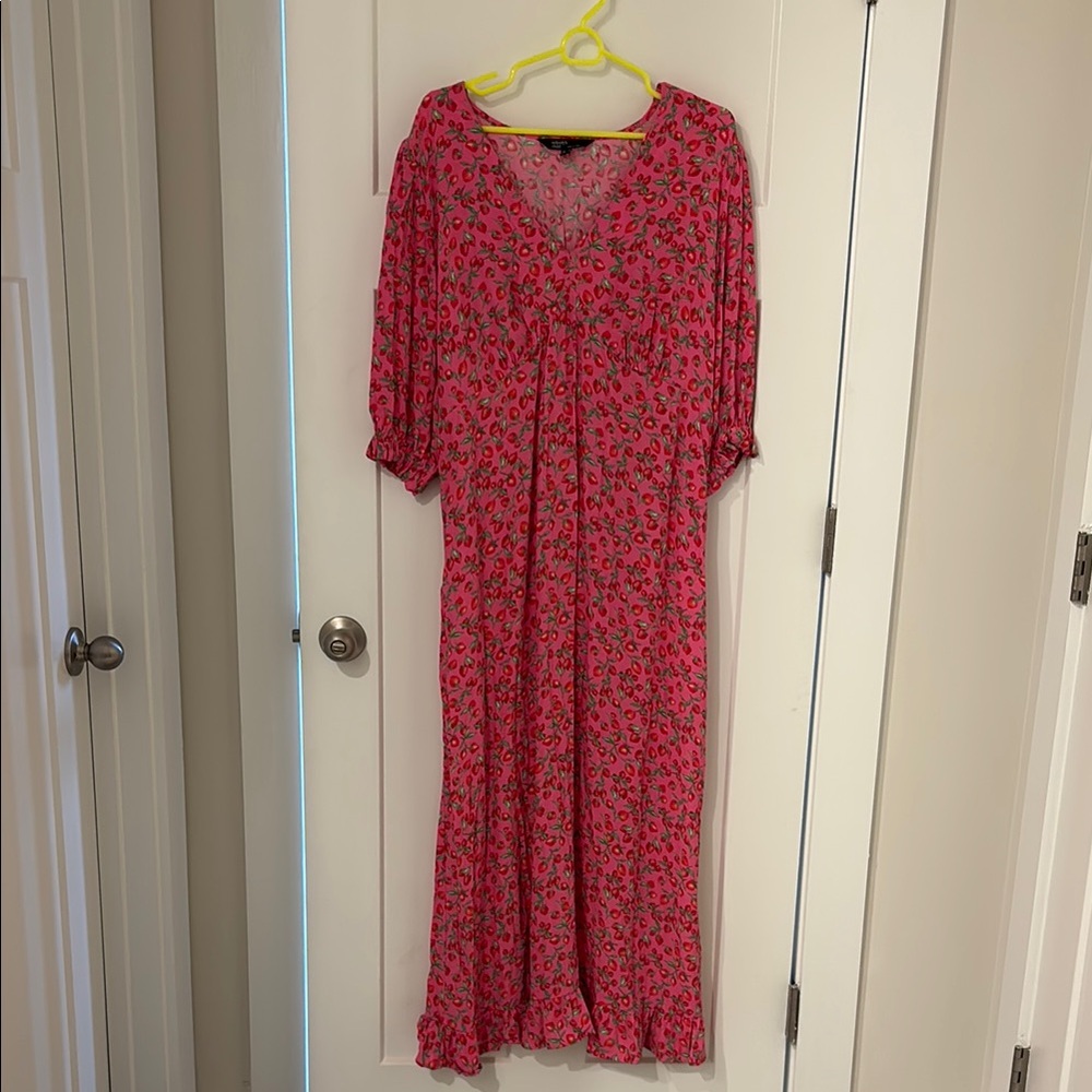 Nobody's Child Maternity Delilah smock dress in strawberry pink